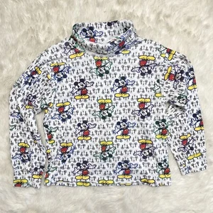 Vintage Mickeys Stuff For Kids Mickey & Friends Turtle Neck Long Sleeve - Sz 5/6 - Picture 1 of 1