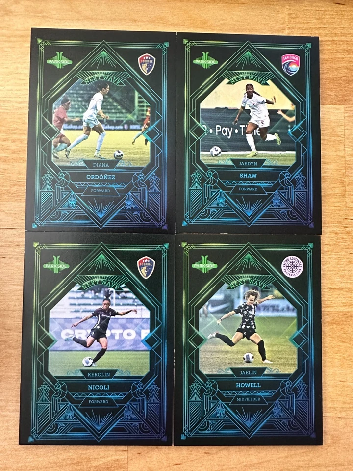 2022 PARKSIDE PARAMOUNT NWSL NEXT WAVE BLACK PICK YOUR CARD #/449 JAEDYN SHAW - Image 1 of 1