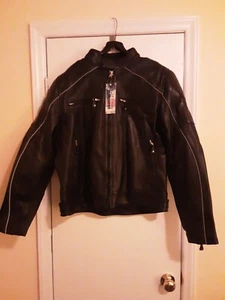 ***Neu mit Etikett*** Echtleder Motorrad Rennjacke...Größe: Large - Bild 1 von 10