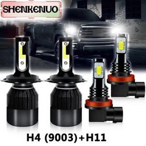 For Toyota Tundra 2014-2020 Combo 4x LED Headlight High/Low Beam Fog Light Bulbs - Picture 1 of 11