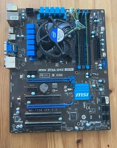 Mainboard MSI B75A-G43 , i5-2500K , 8 GB D3 , HDMI DVI VGA - Bild 1 von 5
