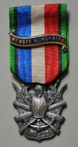 Medaille - Veteranen Krieg 1870-1871 Spange Ehrenmitglied Emaille - Bild 1 von 2
