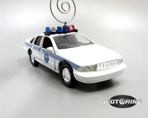 Chevy Caprice City of Miami Polizeiauto selten Weihnachtsschmuck Diecast - Bild 1 von 5