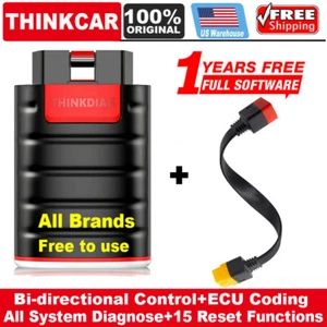 Thinkdiag OBD2 Scanner Code Reader Bidirectional Diagnostic Tool ECU K-ey Coding - Picture 1 of 11