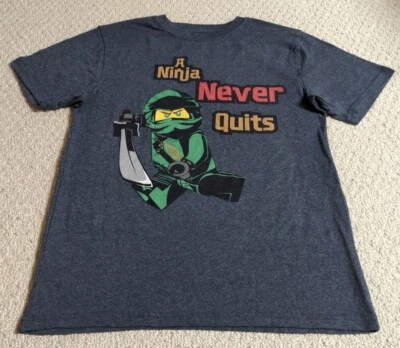 Lego Boys Size 14/16 Grey Cotton Blend Short Sleeve Graphic T Shirt 24 - Image 1 of 4