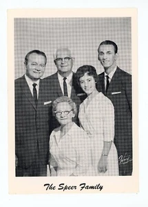 THE SPEER FAMILY Original in-Theater 1950's Publicity Photo Gospel Singers - Imagen 1 de 3