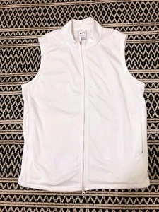 Nike Therma-Fit Victory Men's M Vest Sports Sleeveless Fleece White DQ4573-100 - Picture 1 of 5