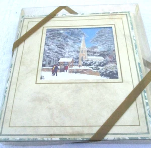 Church in Snow Richard Pearson Paper House Group 8 Christmas Cards 1997 England - Picture 1 of 6