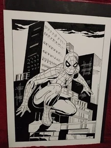 ORIGINAL ART illustrazione SPIDER MAN certificata LUBE Luciano Bernasconi - Foto 1 di 7