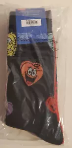 SPONGEBOB SQUAREPANTS & PATRICK VALENTINE'S DAY ADULT SIZE CREW SOCKS 2 PAIRS - Picture 1 of 2