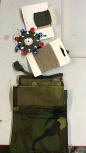 US GI Woodland Camouflage Nähset, Faden, Nadel, Knöpfe - Picture 1 of 2