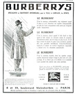 publicit&#233; Advertising  AD 0223 1928   Burbery&#39;s vetement imperm&#233;able ville sport