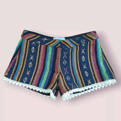 Шорты Judith March Anthropologie тканые ацтекские богемные разноцветные женские размер S - Изображение 1 из 4