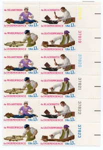 Scott #1720a (1717-20) Skilled Colonial Workers Plate Block of 12 Stamps - MNH - Picture 1 of 1