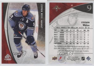 2010-11 SP Game Used Edition Silver Spectrum /10 Stephen Weiss #40