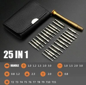 25 in 1 Repair Tool Set Screwdriver Wallet Kit For Macbook Pro Air Smart Phones - Picture 1 of 12