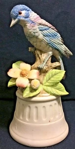 Vintage Royal Crown Blue Bird Music Box - Picture 1 of 8