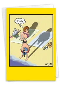 1 Funny Birthday Card with Envelope - If Only 8296 - Picture 1 of 6