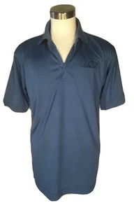 Devon & Jones Men’s Blue Golf Shirt Medium Blue UPF 15 NWT - Picture 1 of 6