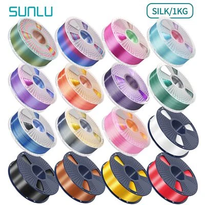 【BUY 10 PAY 6】SUNLU 1.75MM SILK Shiny PLA+ Filament 1KG Spool Dual/Tri/Rainbow - Image 1 of 4