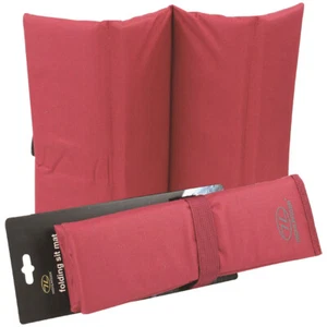 Highlander Waterproof Folding Seat Light Sit Mat Backpacking Camping Travel Red - Picture 1 of 1