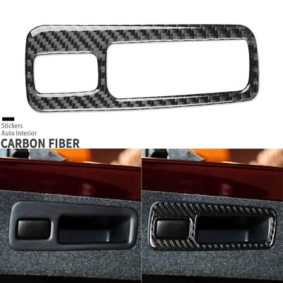 Cubierta de interruptor de elevación de maletero trasero de fibra de carbono real para Lexus RX RX350 RX450h 2010-15 Foto 1 de 4