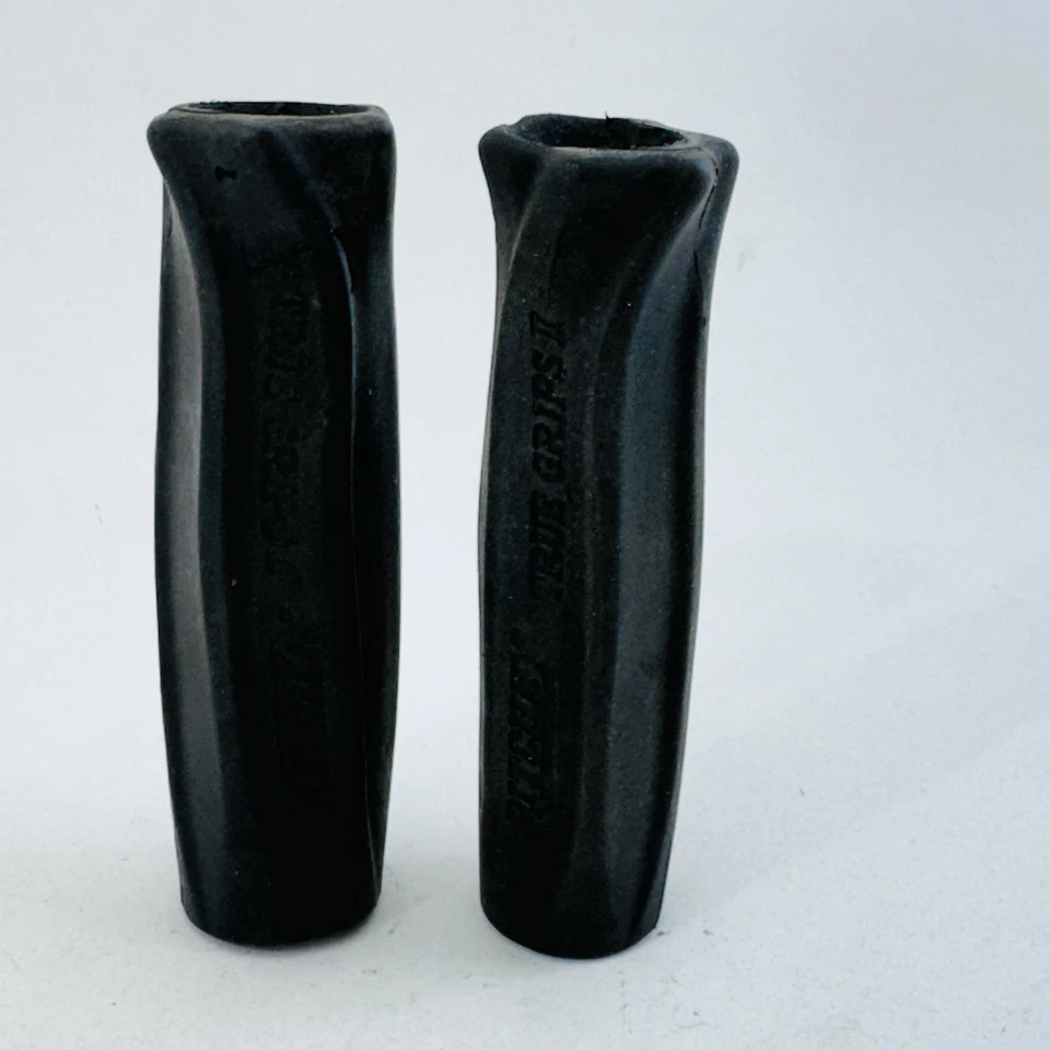 Empuñaduras de bicicleta de montaña Ritchey True Grips II Old School de colección MTB negras A46 Foto 1 de 4