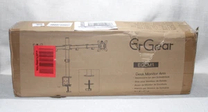 ErGear Dual Monitor Desk Mount - Black EGCM1 Metal Fully Adjustable Dual Monitor - Picture 1 of 7