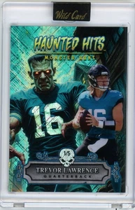 Trevor Lawrence 2025 Wild Card Haunted Hits Monster Hunt Jersey Edition 1/5 - Picture 1 of 2