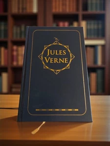 Jules Verne Four Novels leather-bound 20,000 Leagues, Mysterious Island - Picture 1 of 6