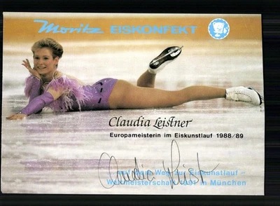 Claudia Leistner Autogrammkarte Original Signiert Eiskunstlauf + A 254471 - Bild 1 von 2
