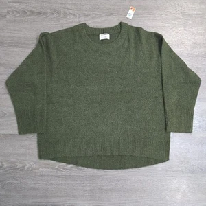 Suéter Old Navy de gran tamaño mezcla de polietileno reciclado para mujer talla XL verde conífera - Imagen 1 de 15