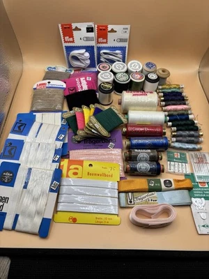 Konvolut aus  Nähutensilien besteht aus 54 Teilen,grossteils original verpackt. - Bild 1 von 4