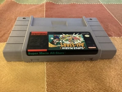 Super Mario All-Stars Super Nintendo 1993 SNES cartucho usado somente frete grátis EUA - Imagem 1 de 2