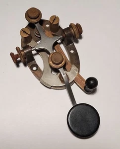 Western Electric 1A Straight Key Morse Code Telegraph Era - Picture 1 of 8