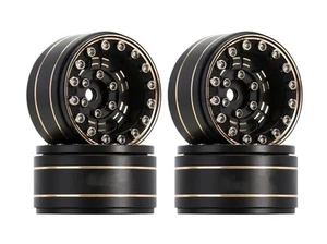 ENVÍO A EE. UU. KingVal Latón 1.0" Llanta Beadlock Neumático Desplazado -3.15 mm F/Axial SCX24 - Imagen 1 de 3