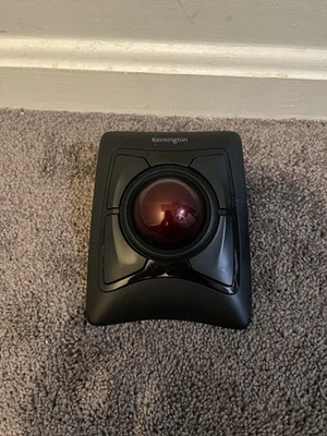 Kensington Expert Wireless Trackball Mouse M01286-M W/ Receiver Dongle Tested  - Image 1 of 3