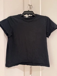 Reformation - Black Classic Crew Tee - Size M - Bild 1 von 4