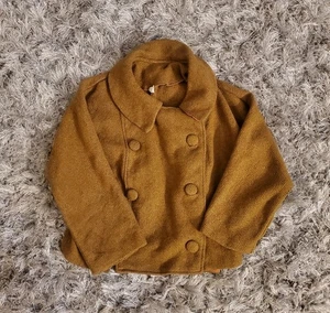 Handmade Vintage Wool Button Jacket Toddler - Picture 1 of 10