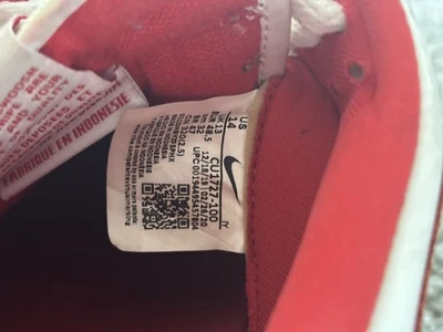 Talla 14 - Nike Dunk Low Gimnasio Rojo Foto 1 de 4