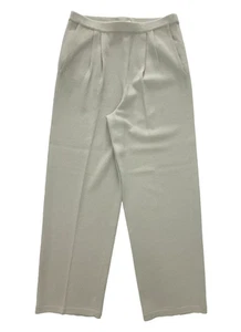 JSS Strick Pull On Hose Gummibund Plissee Schimmer Silber Wollmischung L - Bild 1 von 10