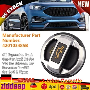 Für Audi Öl Verschlussdeckel für VW Audi Seat Skoda R8 Design Chrom 420103485B· - Bild 1 von 21