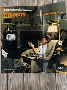 Póster promocional de Nilsson Thats The Way It Is 1976 RCA 12"x12" recuerdos de música vintage - Imagen 1 de 7