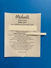 Michaels  coupon 40% off Valid in Canada only Use for online shopping only Promo