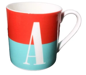 Kate Spade New York Lenox What's in a Name Coffee Mug "A" Monogram 10 oz Tea Cup - Picture 1 of 12
