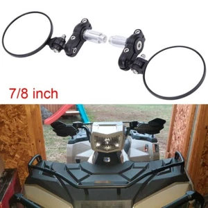 For Polaris Scrambler Sportsman 570 7/8" Handle Bar End Foldable Rearview Mirror - Bild 1 von 10