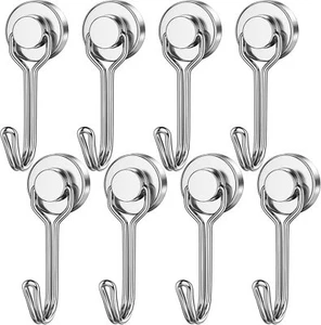 Magnetic Hooks 31Lb Magnet Hooks Strong Magnetic Hooks for Fridge Magnet Hook - Picture 1 of 17