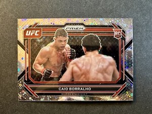 2023 Panini UFC Prizm Caio Borralho Silver Disco Prizm Rookie RC #68