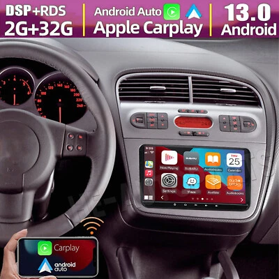 Unidad principal GPS estéreo radio coche CarPlay 9"" Android 13 para Seat Altea 2008-2015 Foto 1 de 4