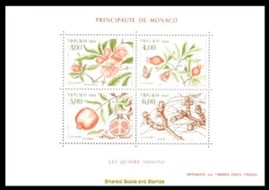 EBS Monaco 1989 - The Four Seasons - Pomegranate - Michel Block 42 - MNH** - Picture 1 of 1